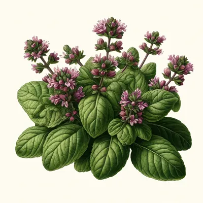 Dekoracyjna ilustracja: Oregano