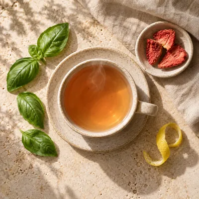 Composición de infusión: Albahaca