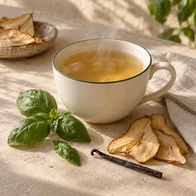 Composición de infusión: Albahaca