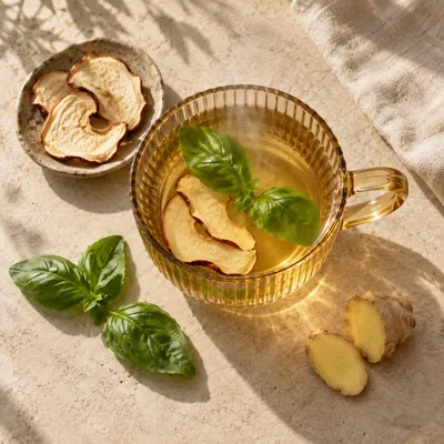 Composición de infusión: Albahaca