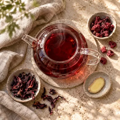Composición de infusión: Flor de Jamaica
