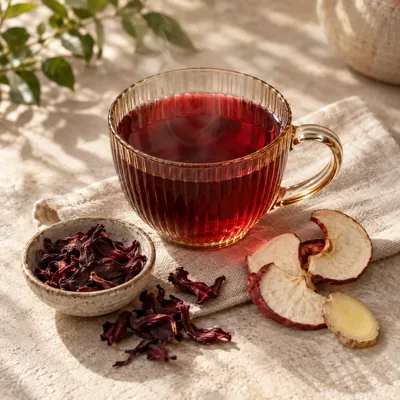 Composición de infusión: Flor de Jamaica