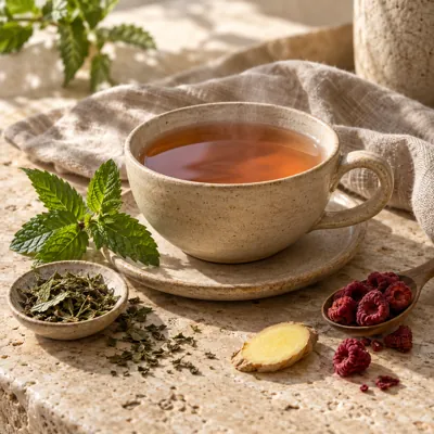 Composición de infusión: Menta piperita