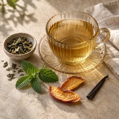 Composición de infusión: Menta piperita