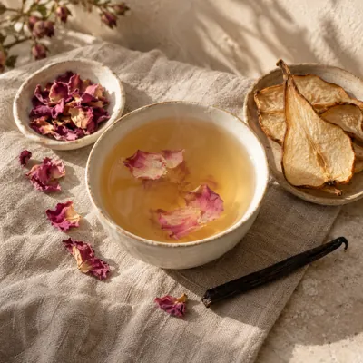 Composición de infusión: Rosa de Damasco
