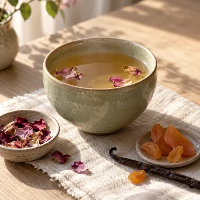 Composición de infusión: Rosa de Damasco