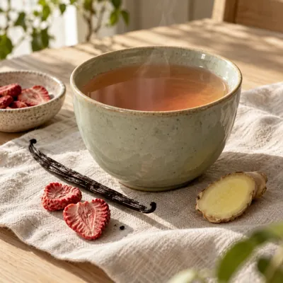 Composición de infusión: Vainilla