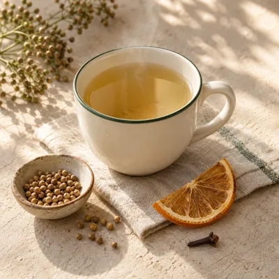 Composición de infusión: Semillas de cilantro